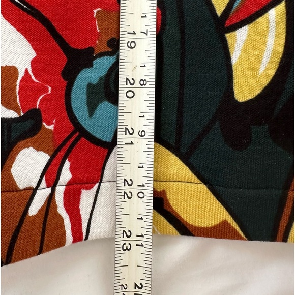 Vintage MARNI fit & flare top bold floral print S-M VG condition - Picture 7 of 8